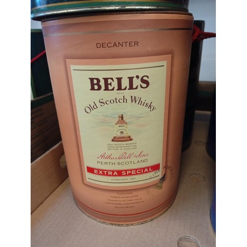 36 - 6 Bells whisky decanters, Standard bells, Christmas bells & Princess Beatrice