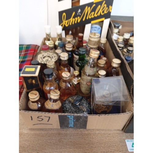 46 - Selection of whisky and other miniatures plus present packages