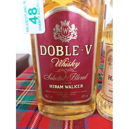 48 - Doble-V whisky 70cl 40 vol & Mac Harry's extra special scotch whisky 20cl 40 vol