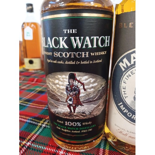 49 - The Black Watch finest scotch whisky 40vol 70cl & Mat Kenn imported whisky 70cl 40 vol