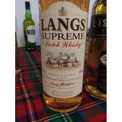 51 - Langs Supreme scotch whisky 40 vol 70cl & Lismore finest scotch whisky 40 vol 70cl