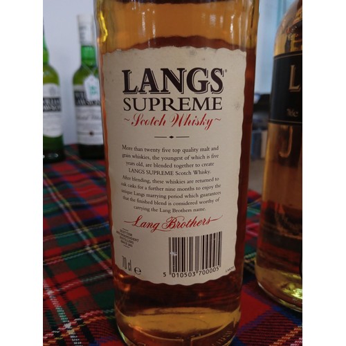 51 - Langs Supreme scotch whisky 40 vol 70cl & Lismore finest scotch whisky 40 vol 70cl