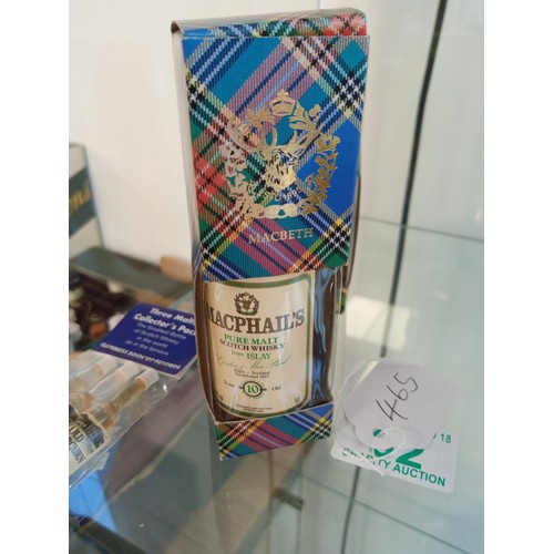 62 - Glen Mhor 8 year old & MacPhails 10 year old pure malt scotch whisky from Islay both 5cl 40 vol & 3 ... 