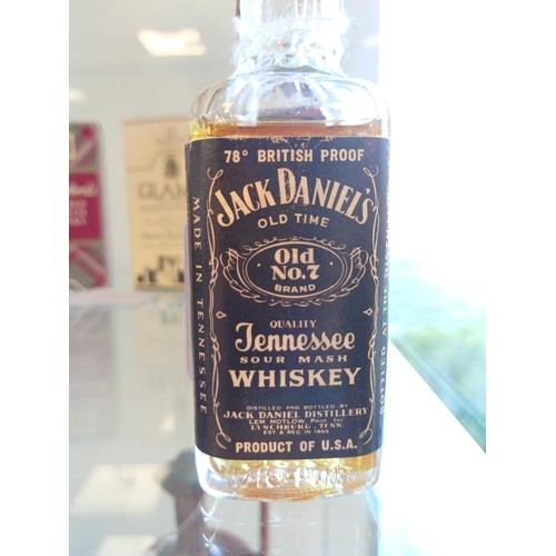 65 - Miniature Jack Daniels 78% British proof very old bottling