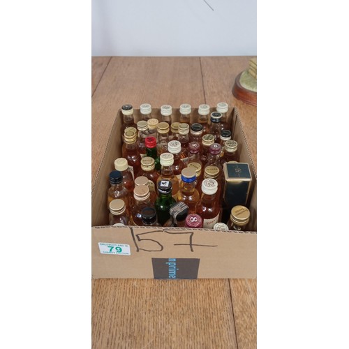 79 - Selection of vintage whisky miniatures