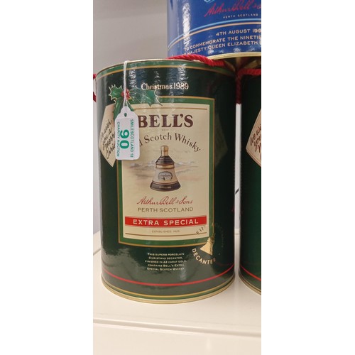 90 - Christmas Whisky bells 1989 & 91 plus Queen Mother Bell