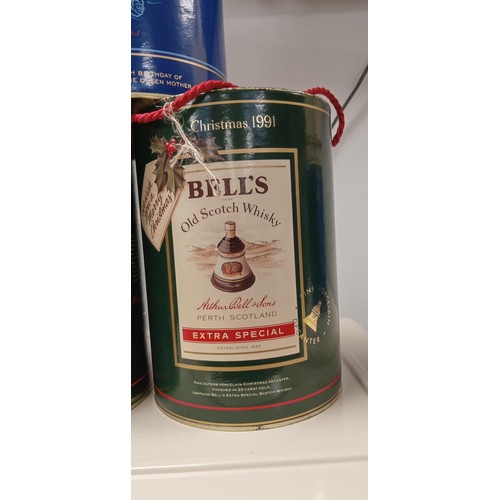 90 - Christmas Whisky bells 1989 & 91 plus Queen Mother Bell