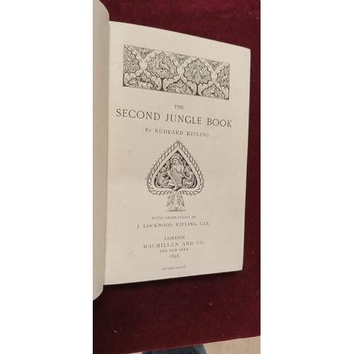 116 - Rudyard Kipling 'The Second Jungle Book' Published by Macmillan & Co 1895 1st Edition printed Novemb... 