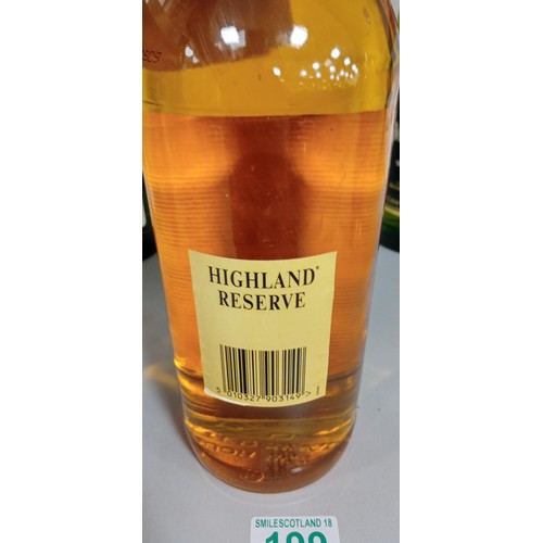 199 - Highland Reserve scotch whisky 1L 40 vol