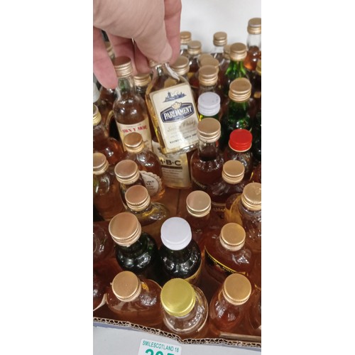 205 - Selection of miniature whisky and others