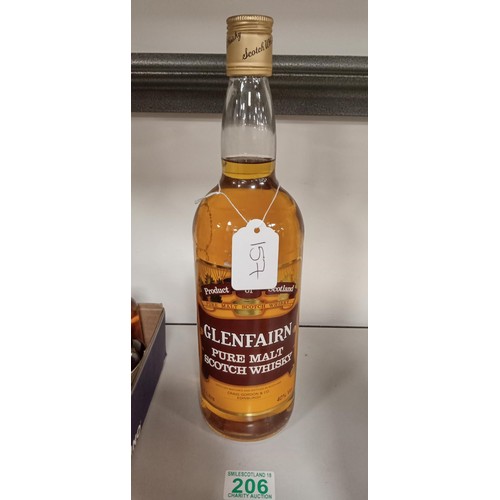 206 - Glenfairn pure malt Scotch whisky 1L 40 vol