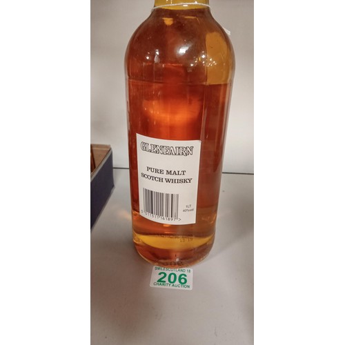 206 - Glenfairn pure malt Scotch whisky 1L 40 vol