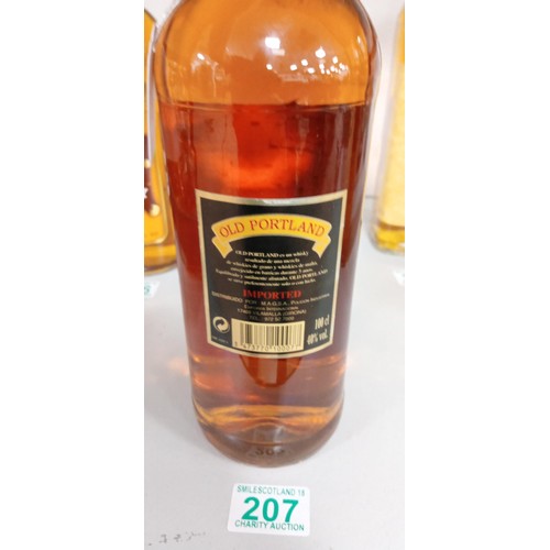 207 - Old Portland imported 5 year old blended whisky 1L 40 vol