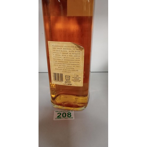 208 - Old Scotch whisky finest blend 40 vol 1L