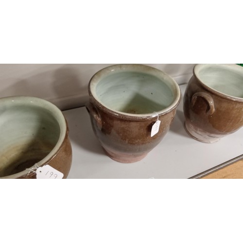 211 - 3 Salt glazed pots