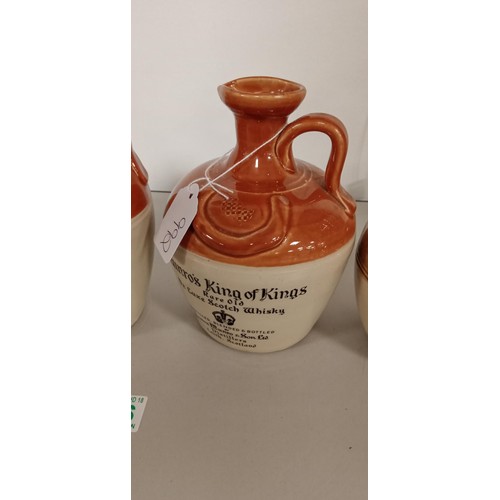 176 - Munro's King of Kings whisky flagon plus 3 others