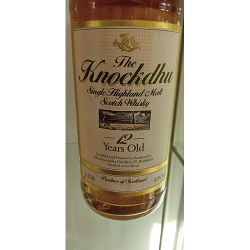 129 - The Knockdhu single highland malt whisky 12-year-old 1L 40 vol