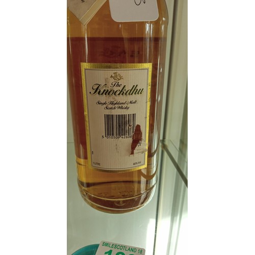 129 - The Knockdhu single highland malt whisky 12-year-old 1L 40 vol