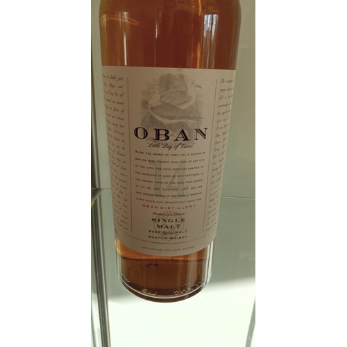 130 - Oban 14 year old single malt whisky in original tube 43vol 75cl