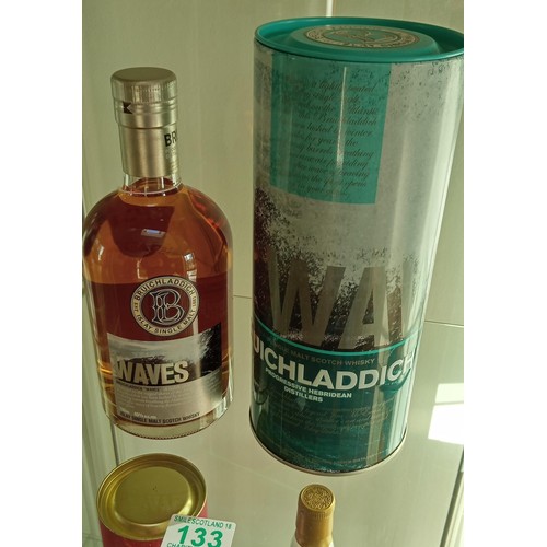 133 - Bruichladdich islay single malt waves 700ml 46 vol in original tin with brochure