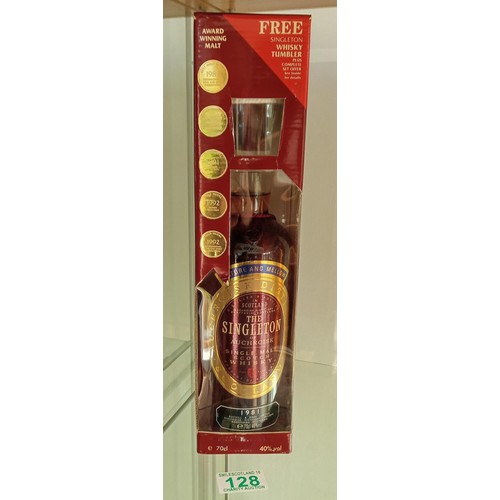 128 - The Singleton of Auchroisk single malt scotch whisky year 1981 in original packaging 70 cl 40 vol