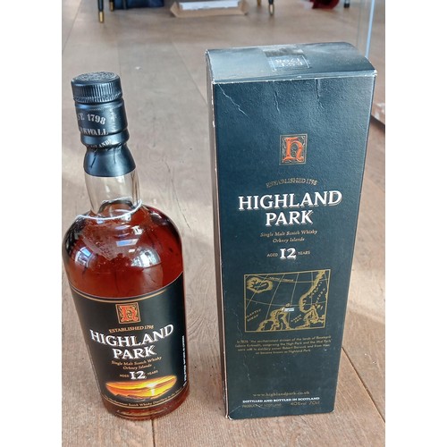 134 - Highland Park single malt scotch whisky 12 year old Orkney Islands 40vol 70cl in original box