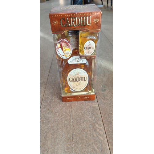 138 - Cardhu single malt 40vol 75cl in original packaging all sealed with complimentary miniature and gift... 