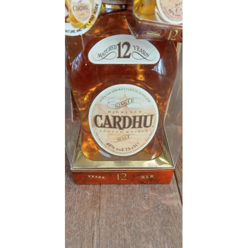 138 - Cardhu single malt 40vol 75cl in original packaging all sealed with complimentary miniature and gift... 