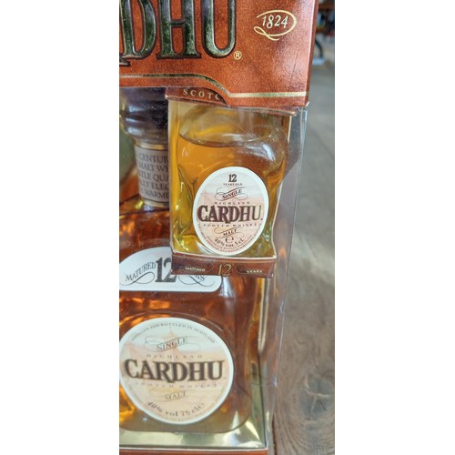 138 - Cardhu single malt 40vol 75cl in original packaging all sealed with complimentary miniature and gift... 