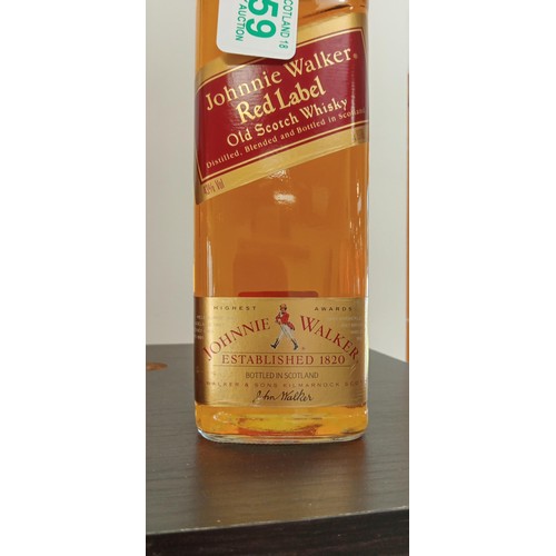 159 - Johnny Walker Red Label 43 vol 1L