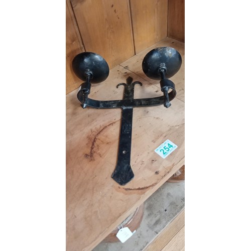 254 - Blacksmith made wall candle holder