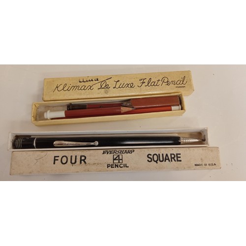 267 - Vintage Eversharp 4 square pencil plus other collectable pencils and a pocket pen, pencil protector