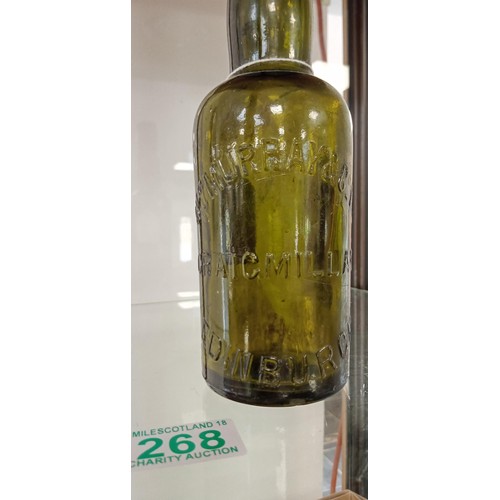 268 - Vintage green bottle William Murray & Co Craigmillar, Edinburgh