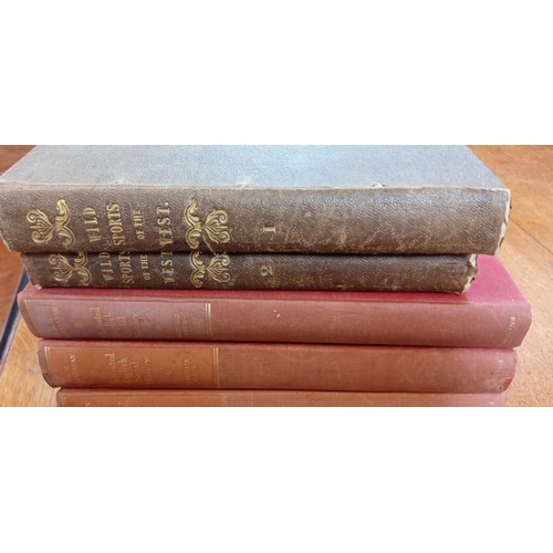 281 - Collection of books to include 'Wild Sports of the West' 2 volumes 1833, 'The Country Gentlemen's Ca... 