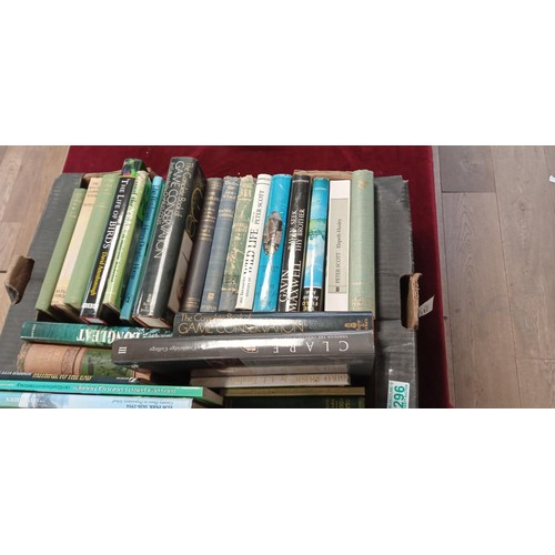 296 - Large selection of books on various topics including nature, modern literature & country house histo... 