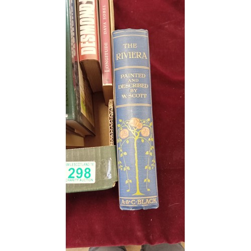 298 - Travel & exploration a collection of books including 'The Riviera' by William Scott (1st edition 190... 