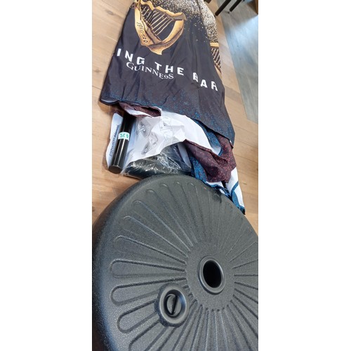 300 - Brand new Guinness parasol and base