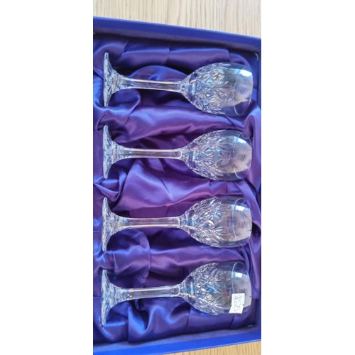 20 - Edinburgh Crystal whisky tumblers & boxed sherry glasses