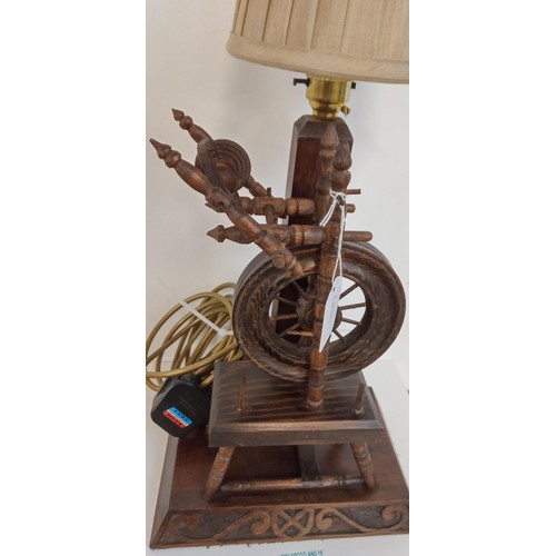 31 - Spinning wheel lamp