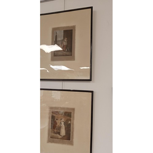 59 - Signed Edward Stodart after Francis Wheatley set of 13 artist signed coloured mezzotint engravings