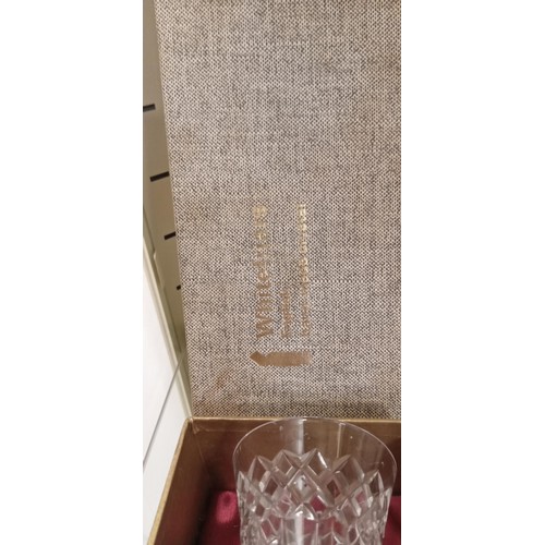 84 - Whitefriars English handmade crystal vase in original box