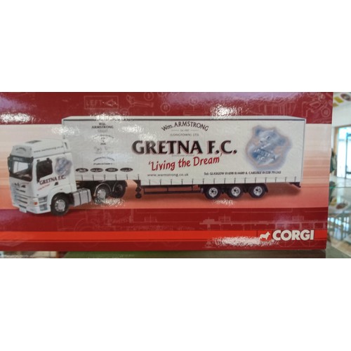 101 - Corgi scale 1:50 Gretna FC Living the Dream Foden Alpha Step Frame lorry CC13910