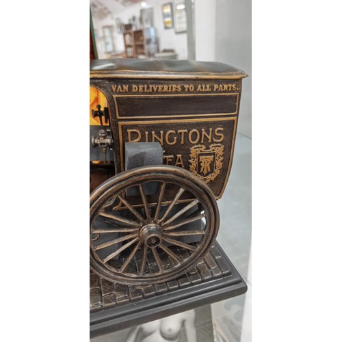 103 - Ringtons boxed bronzed horse and cart 'Your Tea Madam' with COA