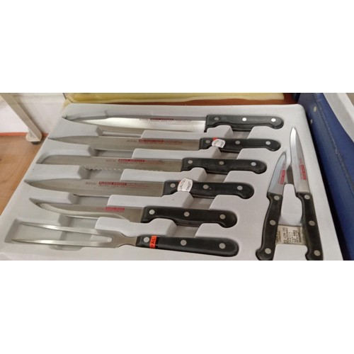 107 - Cased cutlery steak chefs set by Royal Steak Messer