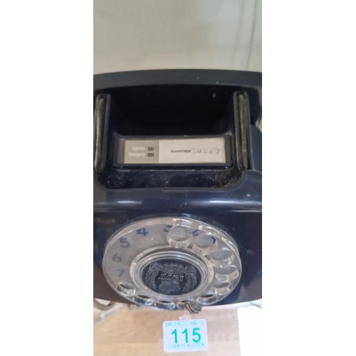 115 - 1977 Queens silver jubilee BT telephone with bell