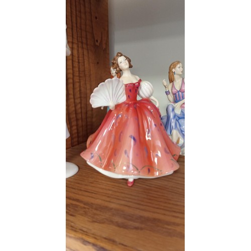 137 - Collection of mainly Royal Dalton dolls HN4981, HN5244, HN4747, HN5210, HN5114, HN5093 plus Coalport... 