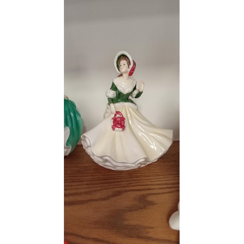 137 - Collection of mainly Royal Dalton dolls HN4981, HN5244, HN4747, HN5210, HN5114, HN5093 plus Coalport... 