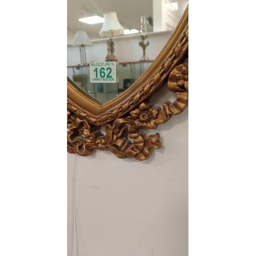 162 - Ornate vintage wall mirror