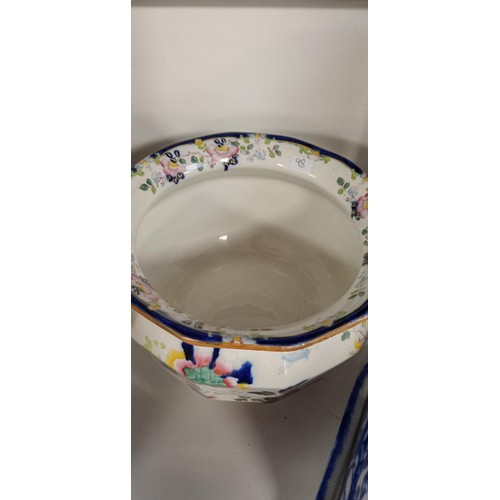 177 - Vintage Ironstone Cheese dish and bowl