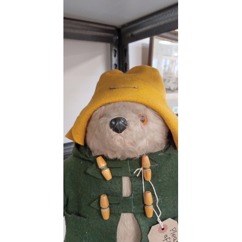 180 - Paddington Bear Gabrielle design with green coat and yellow boots & hat circa 1975